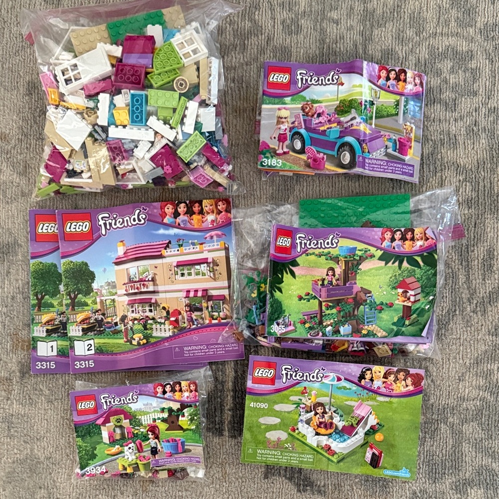 Lego friends Olivia’s House, Garden Pool, Stephanie’s Cool Convertible and more